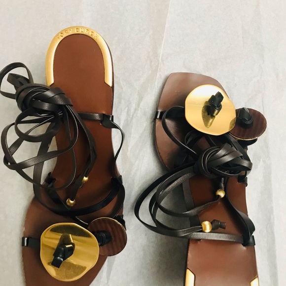 TORY BURCH WOMEN STRAPY SANDALS. CLASSY DESIGN FOR FASHION & QUALITY. SIZE 6 - Picture 2 of 10